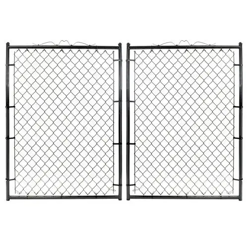 1.8m High Farmland pool fence Garden Fence Galvanized Steel Green Black PVC Coated Cyclone Wire Fence size