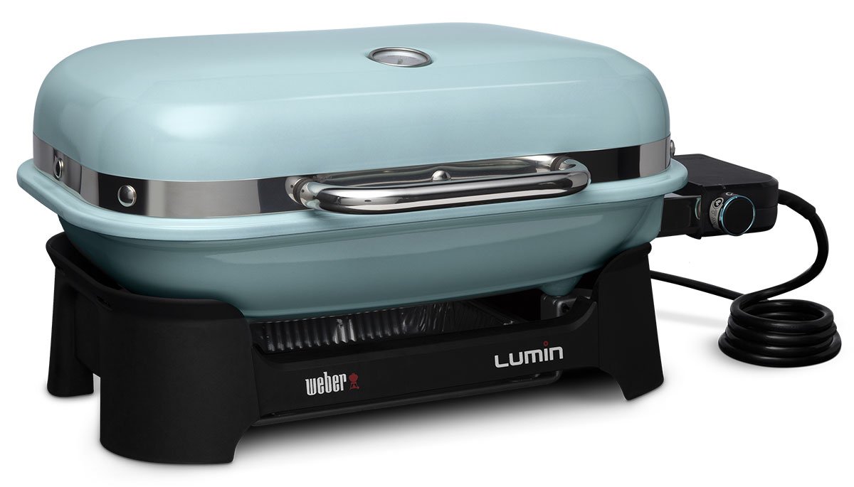 Weber Ice Blue Lumin Compact Electric Grill