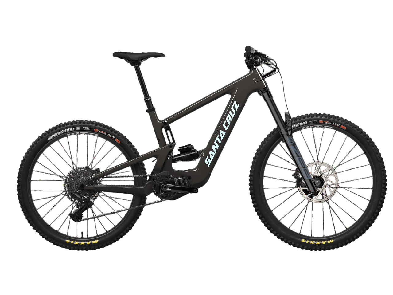 Santa Cruz Bullit Carbon CC MX E-Bike - R Kit - Gloss Carbon-Blue - 2024