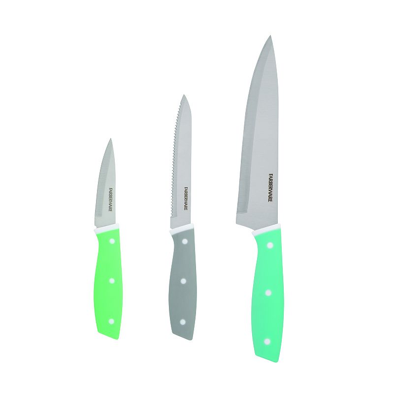 Farberware 3-pc. Soft-Handle Chef Knife Set