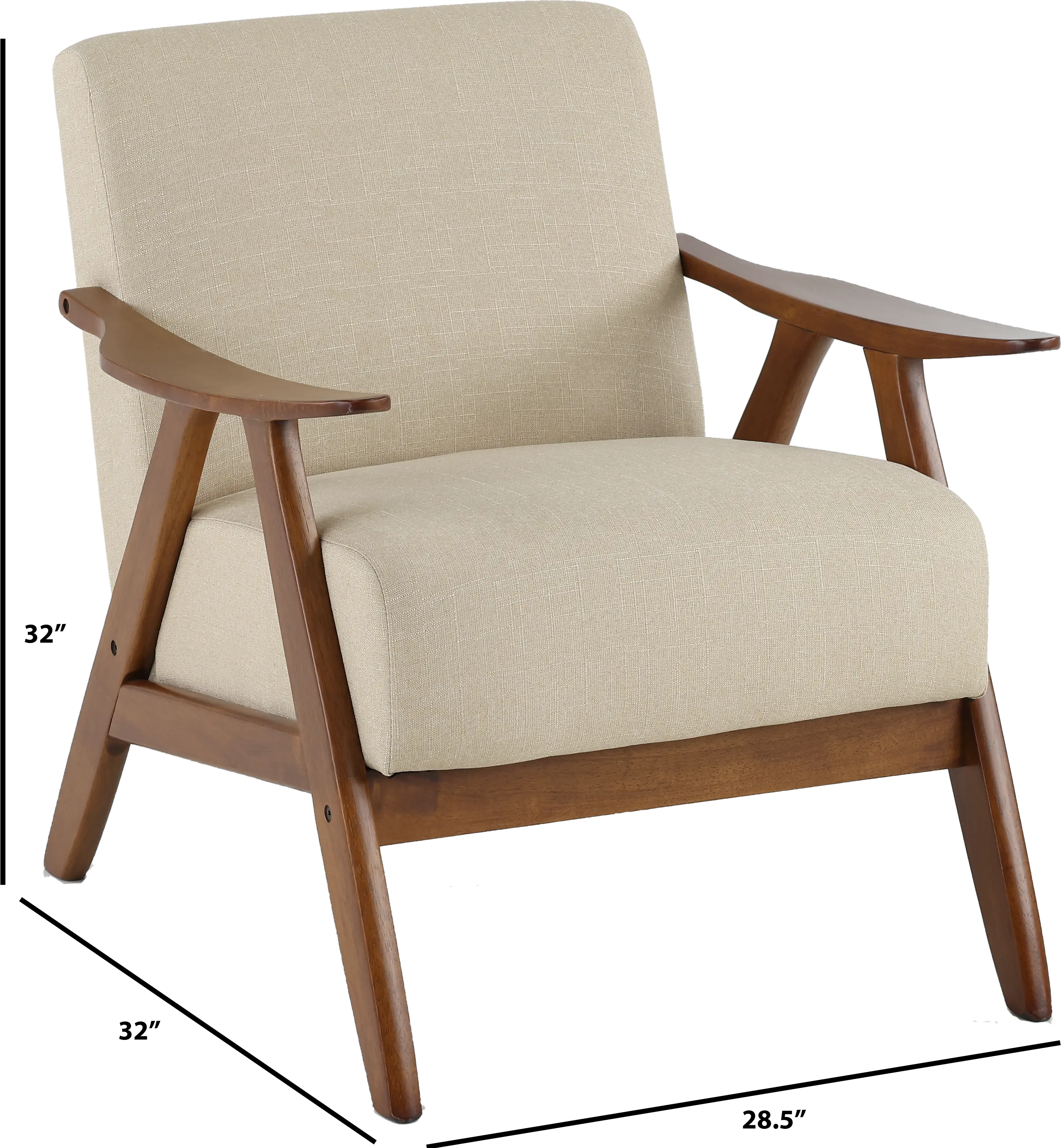 Damala Light Brown Accent Chair