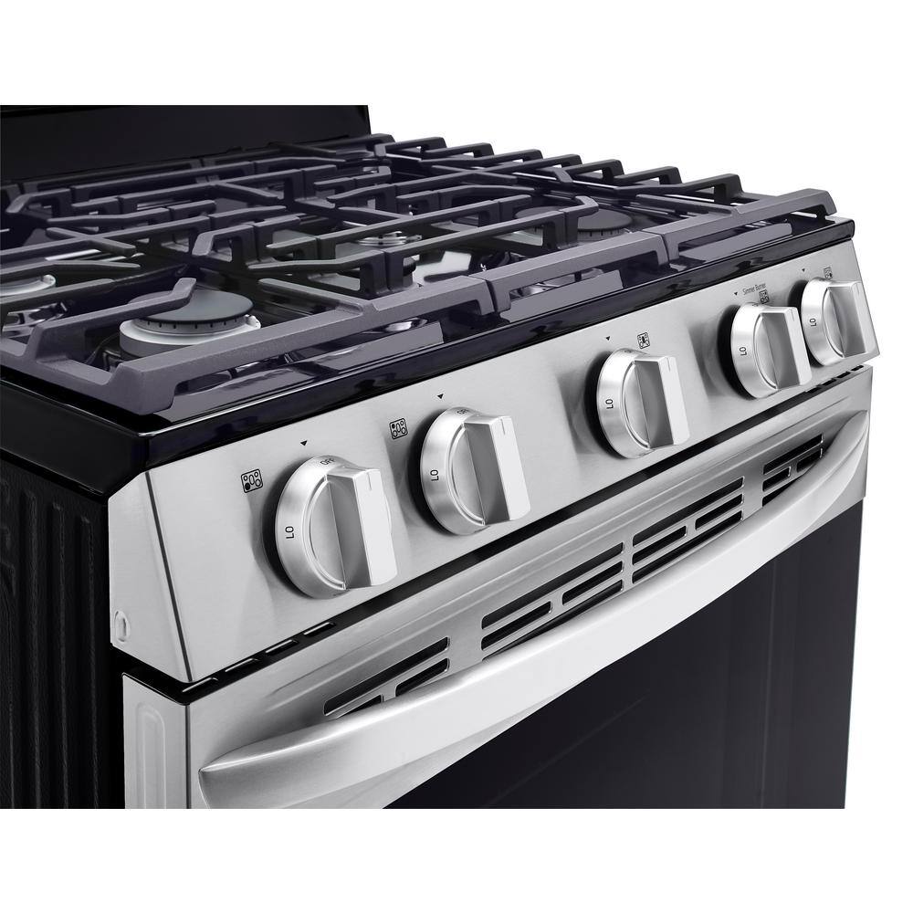 LG 30 in. 5.8 cu.ft. Smart Single Oven Gas Range with EasyClean Wi-Fi Enabled in. Stainless Steel LRGL5821S