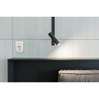 Commercial Electric 1-Outlet Wall Mounted Surge Protector White YLCT-29