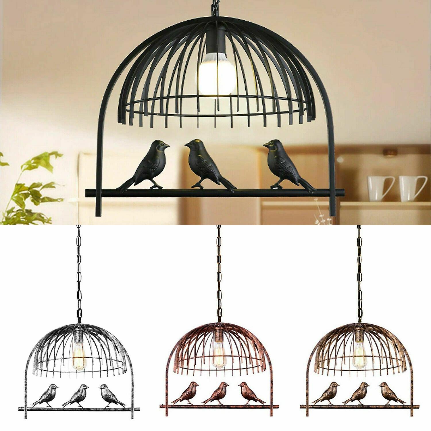 Modern retro industrial bird cage hanging pendant light e26~1460