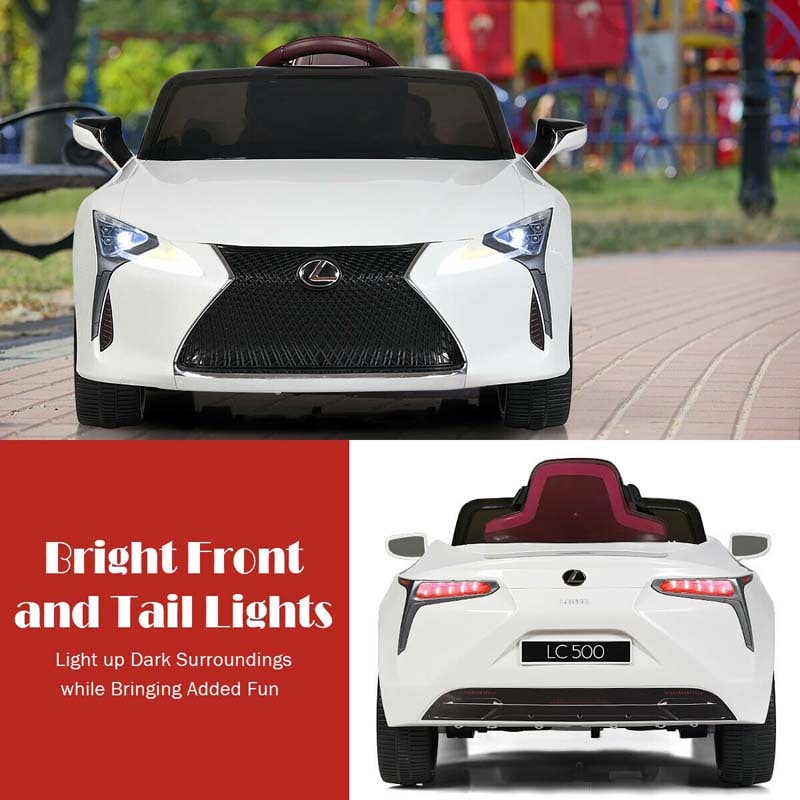 Licensed Lexus LC500 Kids Ride on Car, 12V Battery Powered Electric Vehicle Riding Toy Car with Remote Control