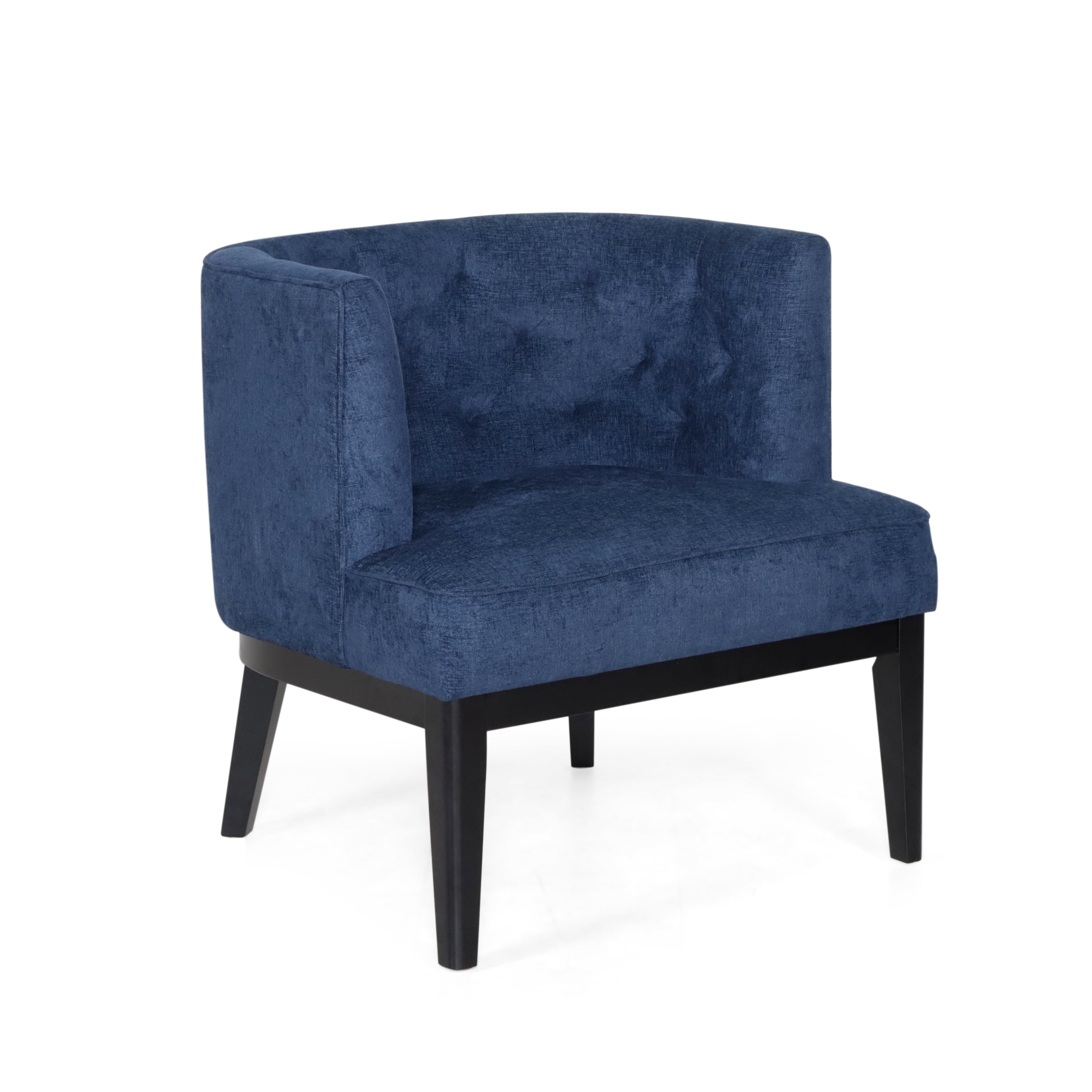 Evans Contemporary Fabric Tufted Accent Chair