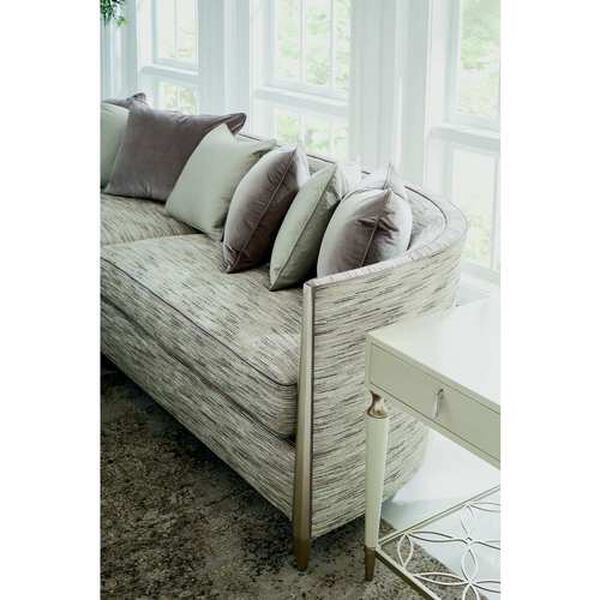 Caracole Upholstery Soft Silver Piping Hot Sofa