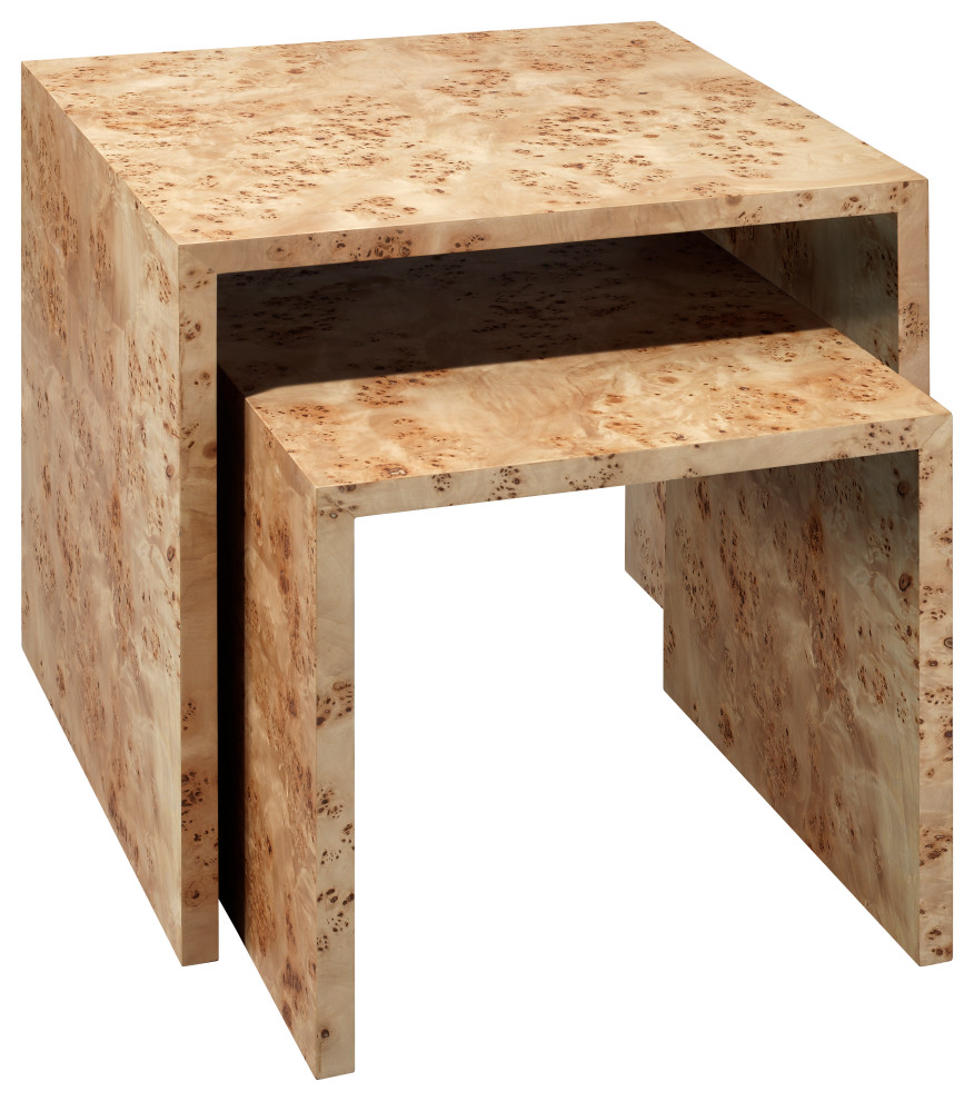 Bedford Wood Set of 2 Nesting Tables   Contemporary   Coffee Table Sets   by Jamie Young Company  Houzz