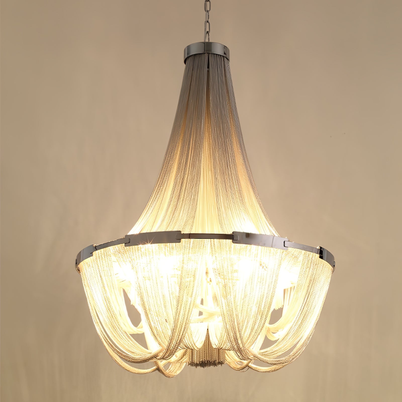 Tassel Aluminum Chain Chandelier