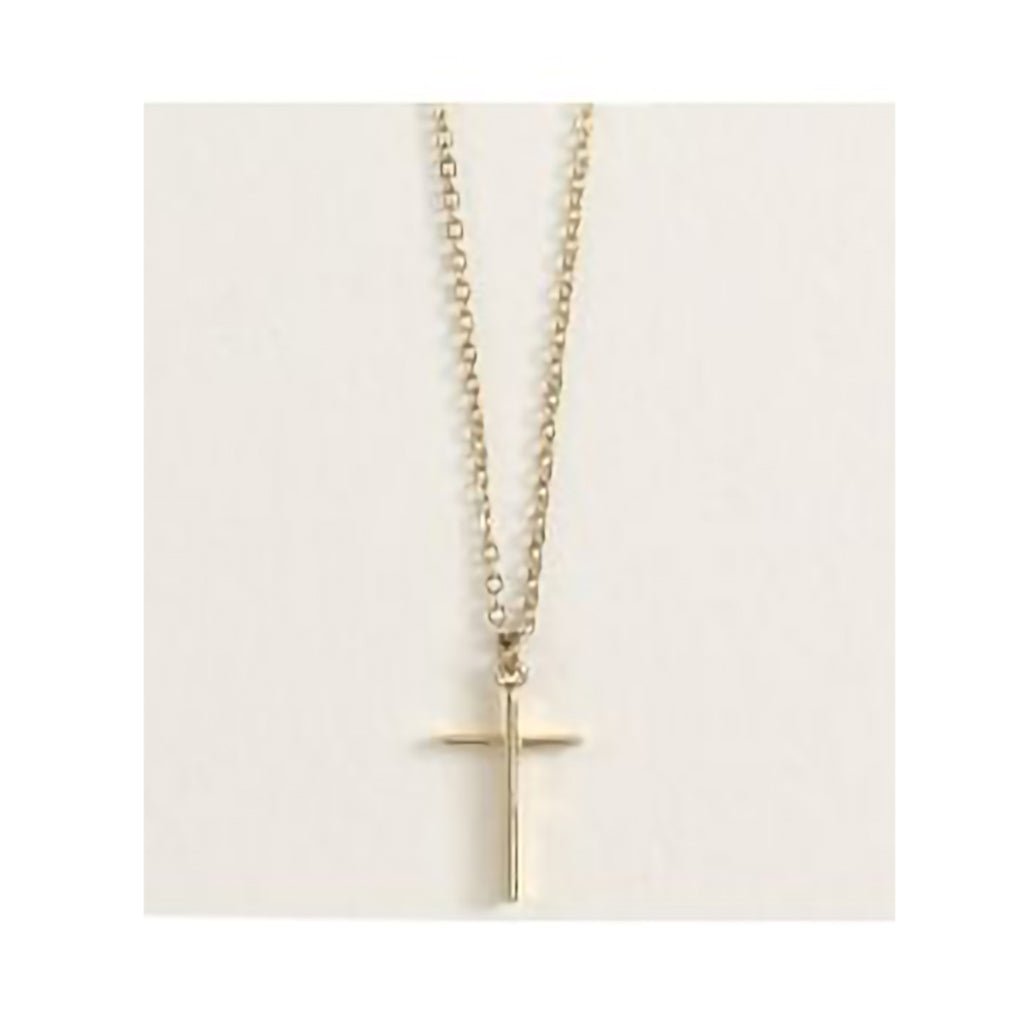 Periwinkle by Barlow 18”  Classic Gold Cross - Necklace