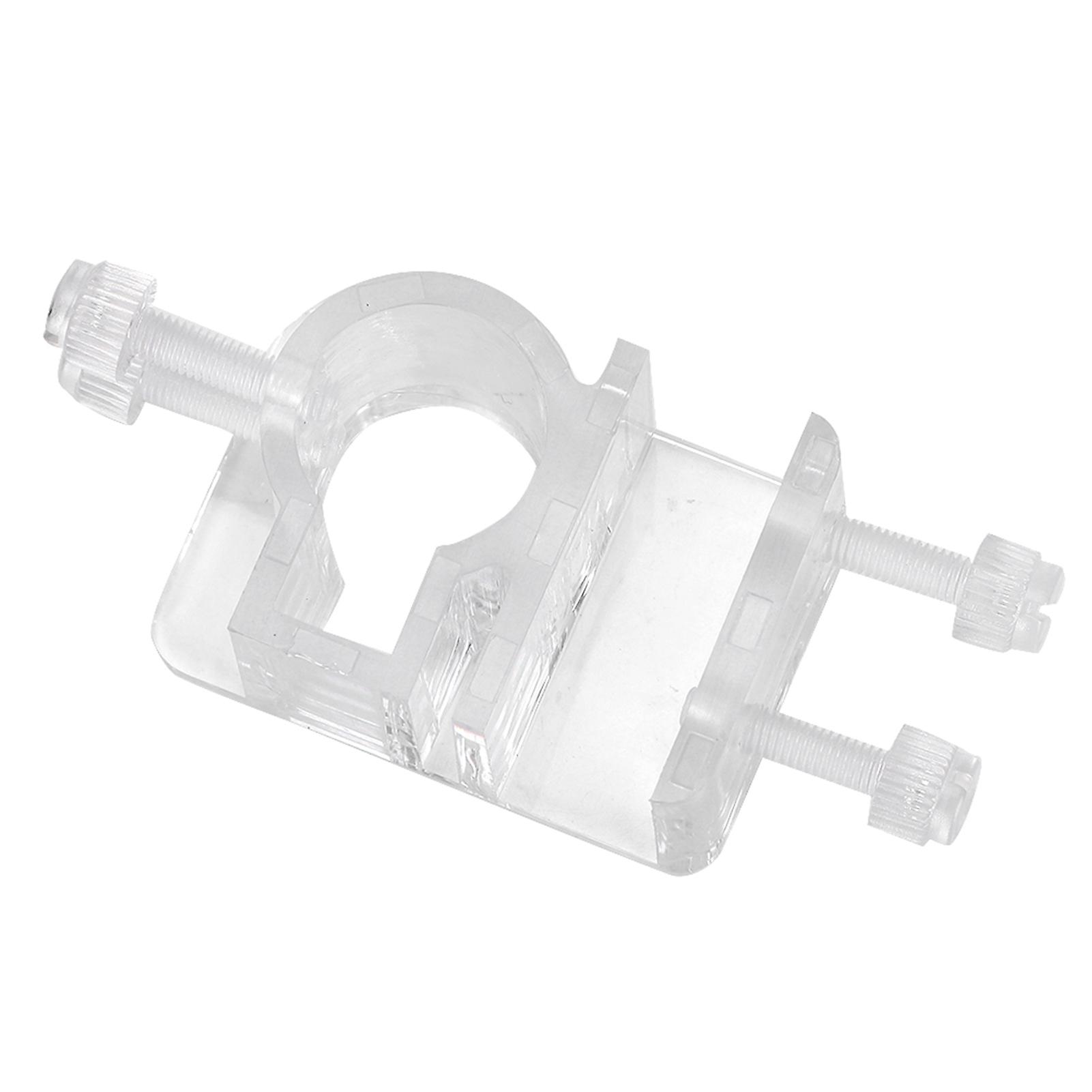 High Transparent Acrylic In And Out Water Pipe Fixation Clamp Single Hole For Fish Tank Aquarium21mm