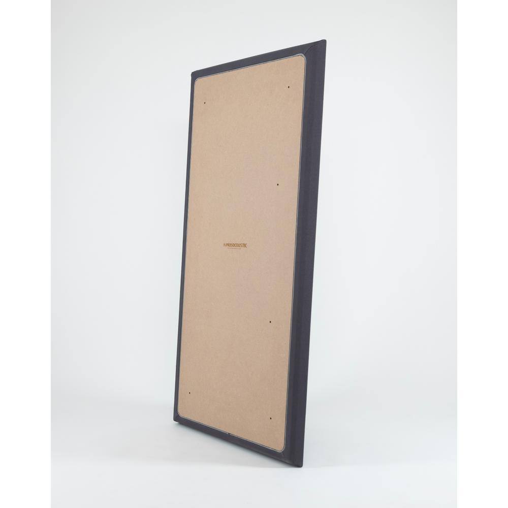 PROSOCOUSTIC WAVERoom Pro 1 in. x 24 in. x 48 in. Diffusion-Enhanced Sound Absorbing Acoustic Panel in Black WRP-Single-BigPanel-BK