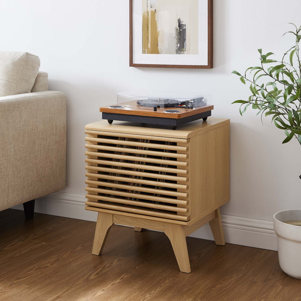 Render Vinyl Record Display Stand   Midcentury   Side Tables And End Tables   by Modway  Houzz