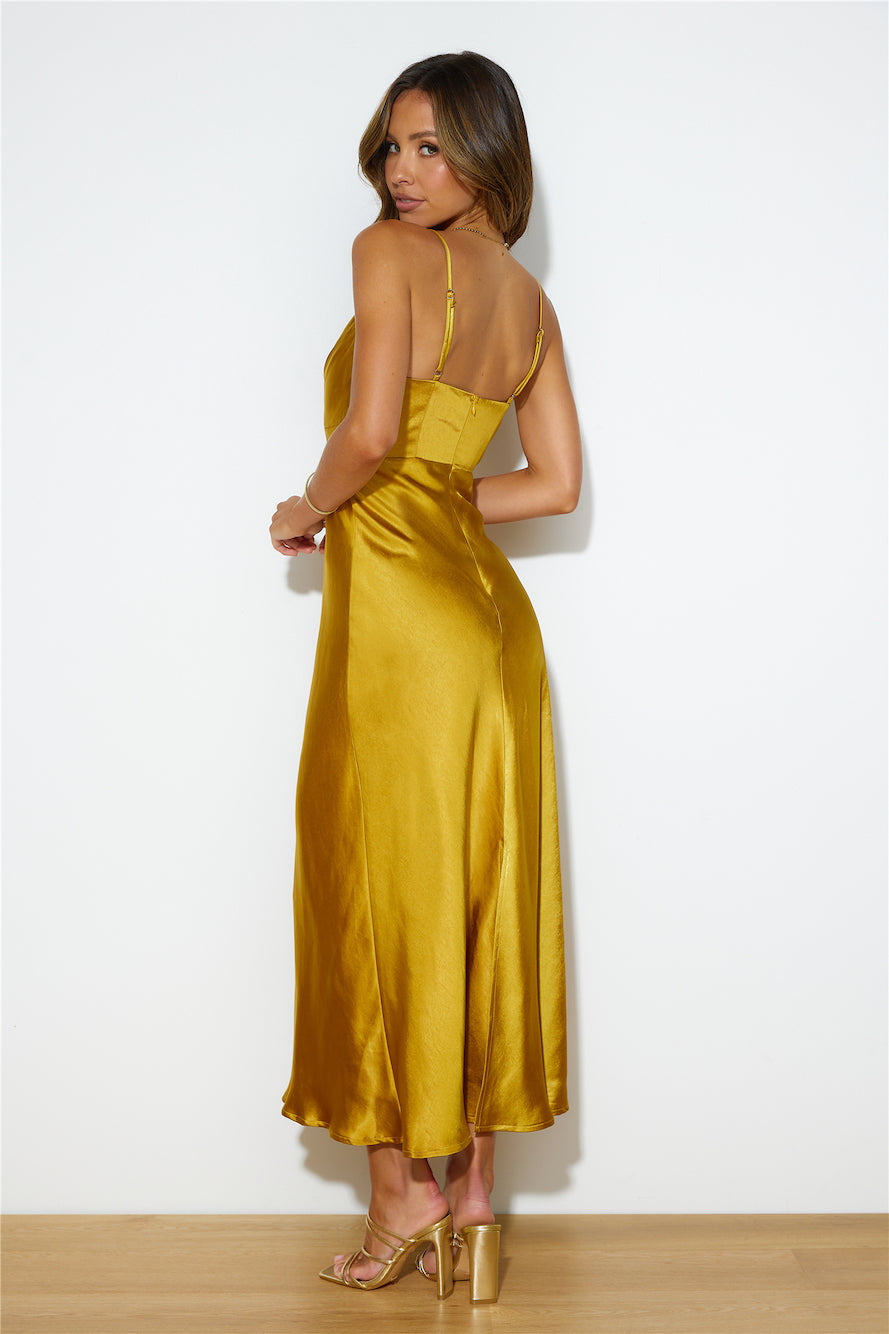 Lovely Escape Maxi Dress Mustard