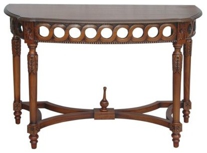 Neoclassical Demilune Console   Victorian   Console Tables   by Anderson Teak  Houzz