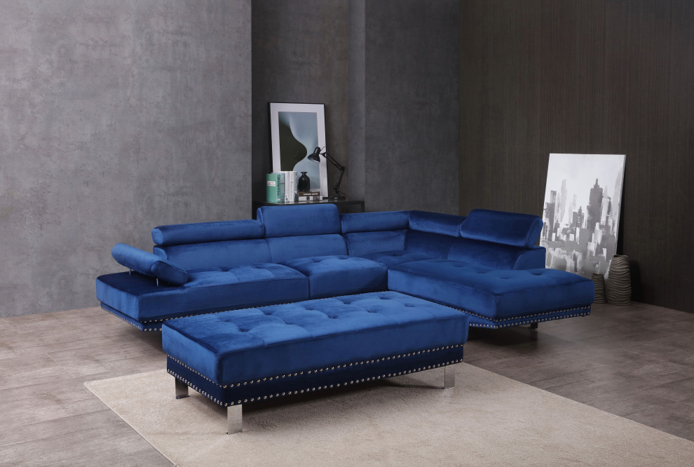 Derek Sectional   Contemporary   Sectional Sofas   by Glory Furniture  Houzz