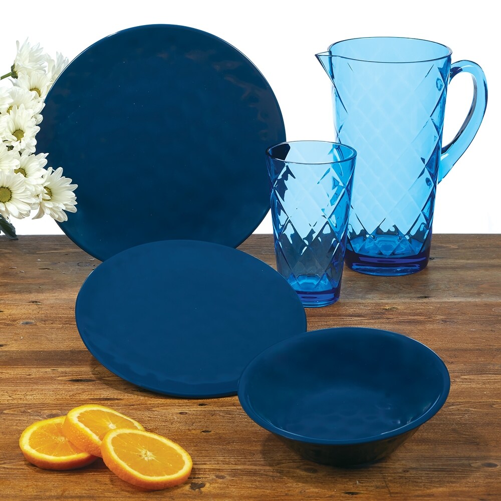 Certified International Solid Color 12 piece Melamine Dinnerware Set