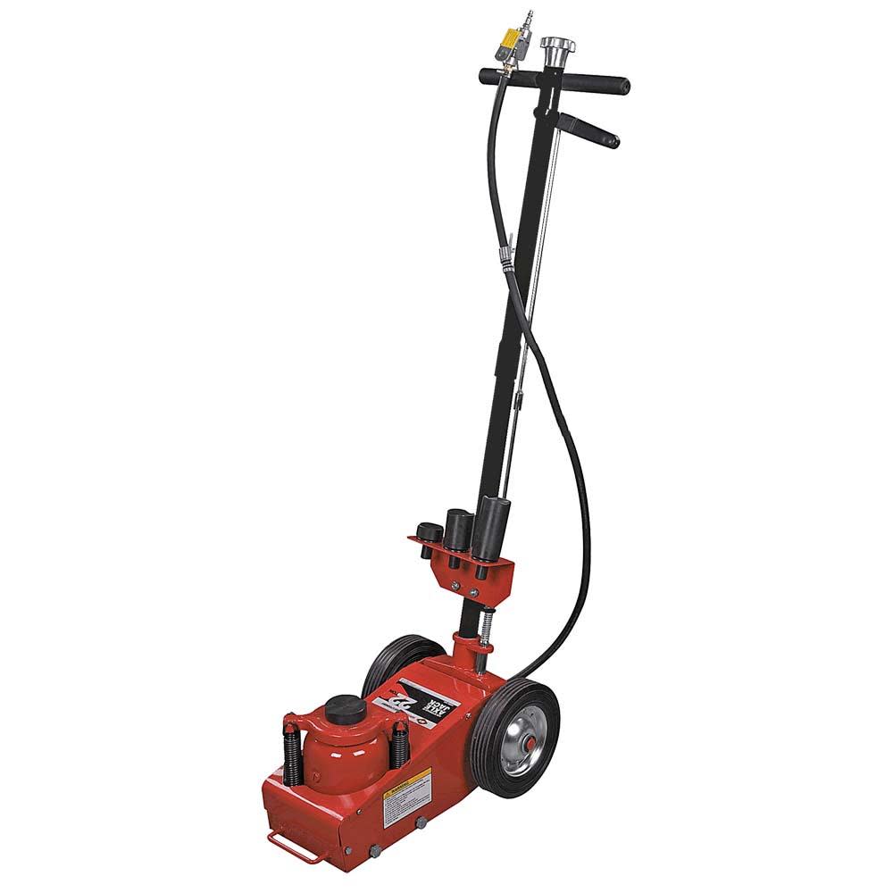 American Forge Air/Hydraulic Axle Floor Jack with 3 Piece Ram Extension Kit 22 Ton Capacity ;