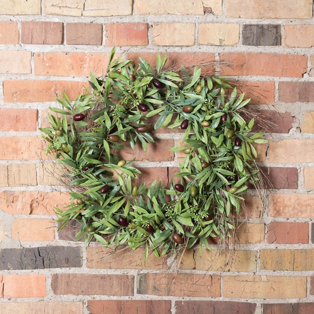 Artificial Olive Leaf Wreath (24) - Vickerman