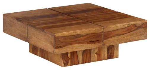 vidaXL Coffee Table Vintage End Table Side Table 31.5 Inch Solid Wood Acacia   Coffee Tables   by vidaXL LLC  Houzz