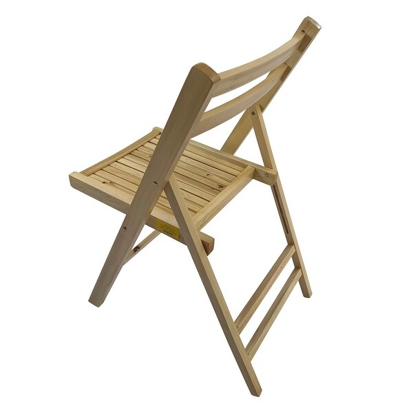 Furniture Slatted Wood Folding Special Event Chair ，Set of 4