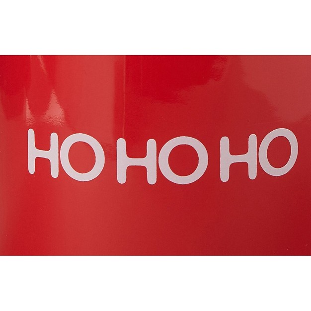 Tagltd Hohoho White Sentiment Red Stoneware Dishwasher Safe Camper Mug 16 Oz