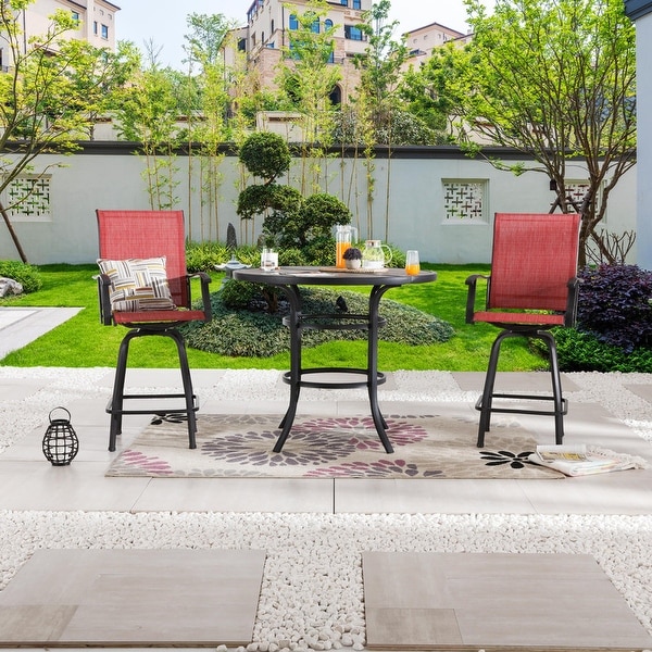 Patio Festival 3Piece Outdoor Bar Height Bistro Dining Set