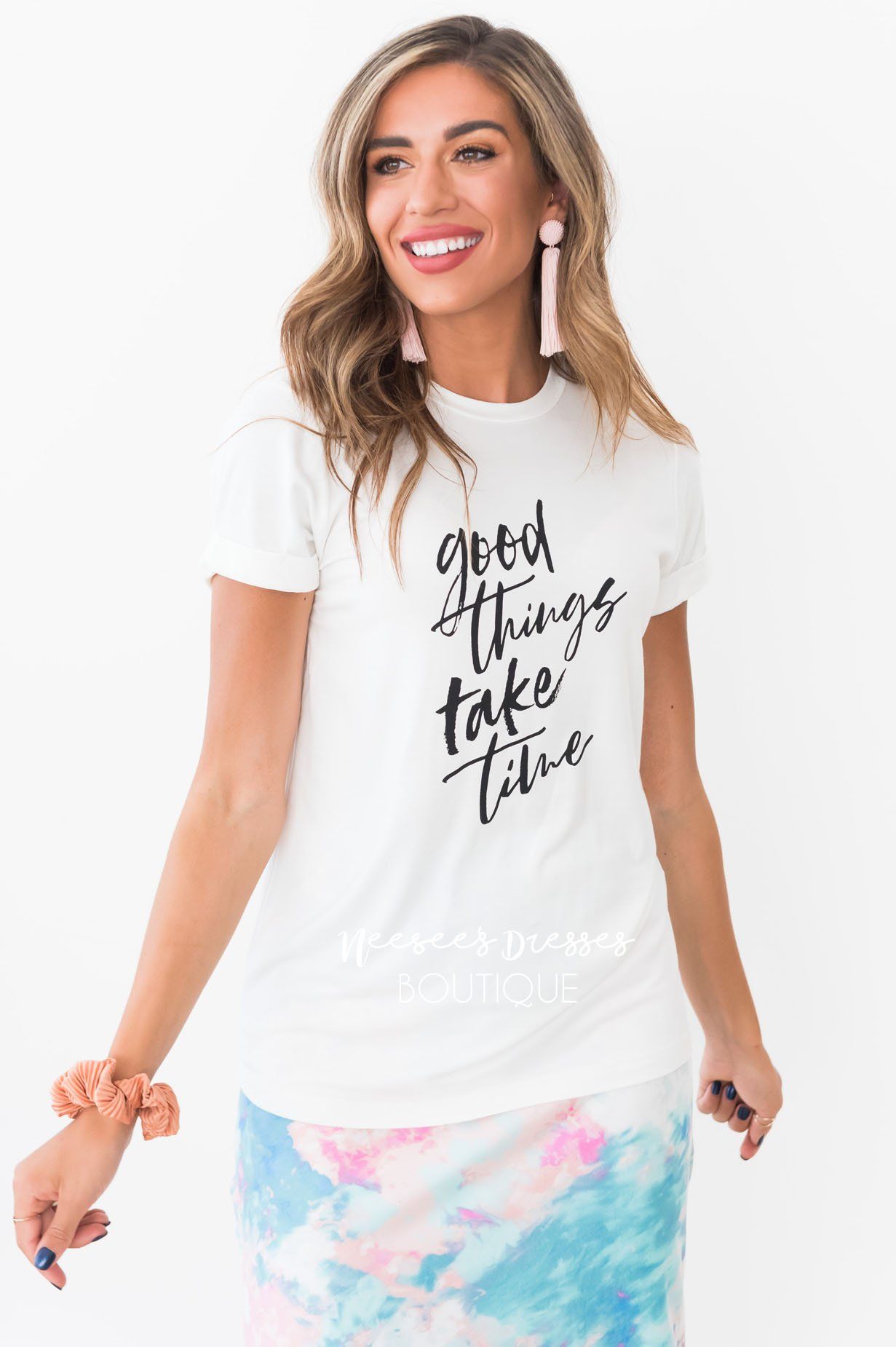 Good Things Take Time Modest Tee