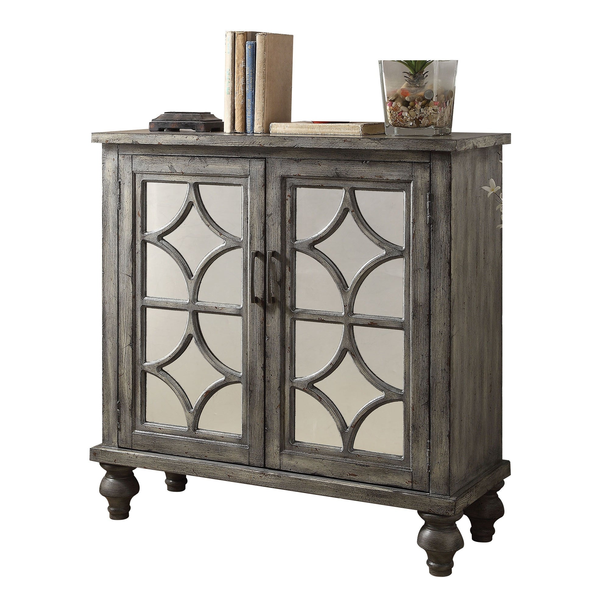 Modern Console Table in Weathered Gray