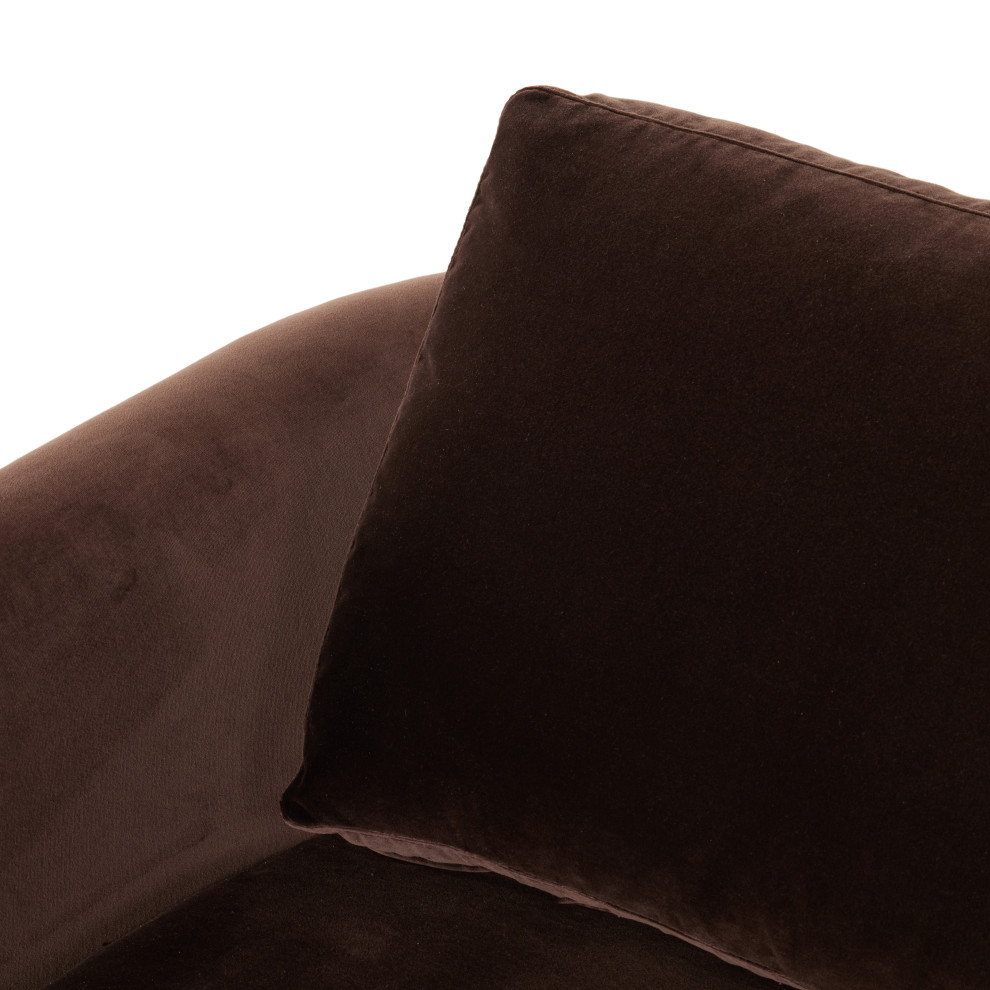 Katya Sofa 97 quotSurrey Cocoa   Transitional   Sofas   by Zin Home  Houzz