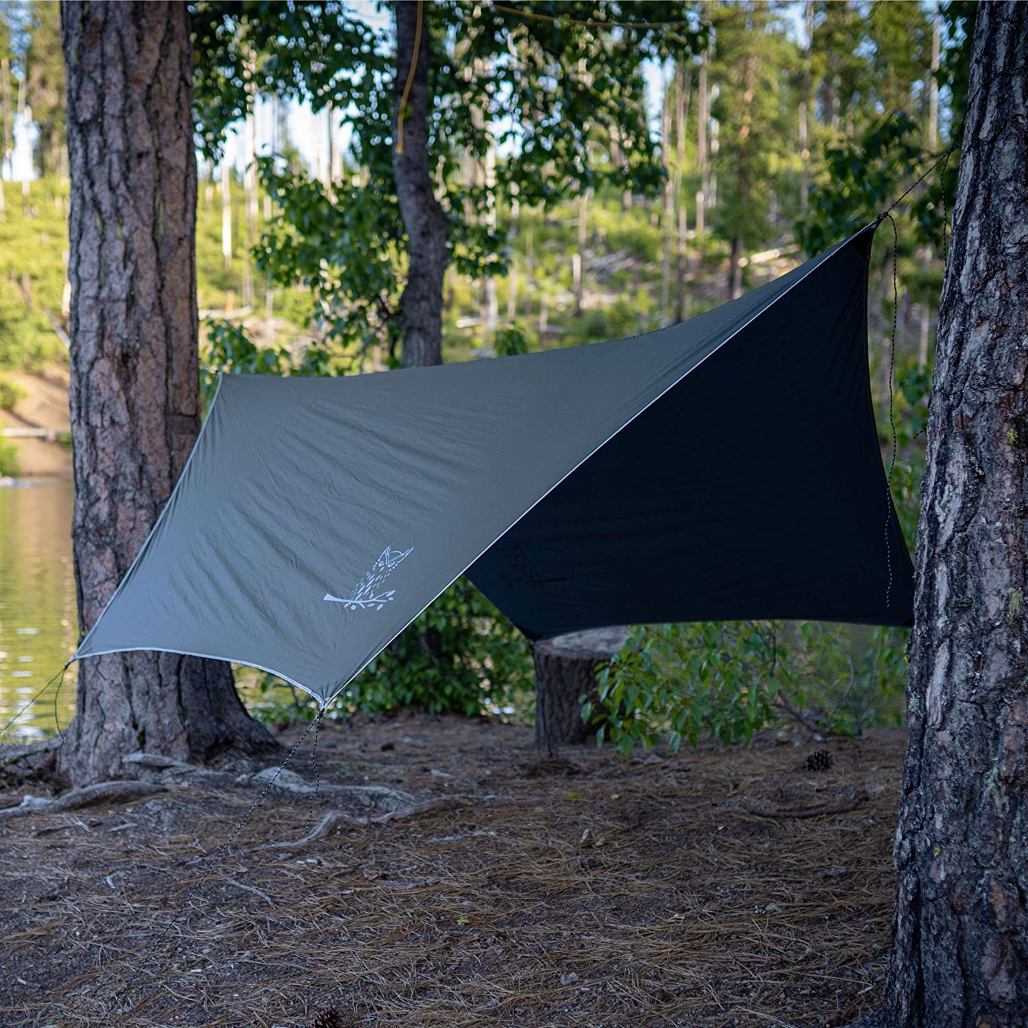 Wise Owl Outfitters Camping Tarp - 11 x 9 feet Lightweight & Waterproof Hammock Tarp w/ Easy Setup - Backpacking, Hiking, and Camping Essentials