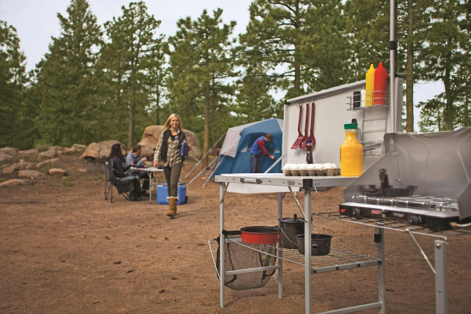 Coleman Camping Table， Silver