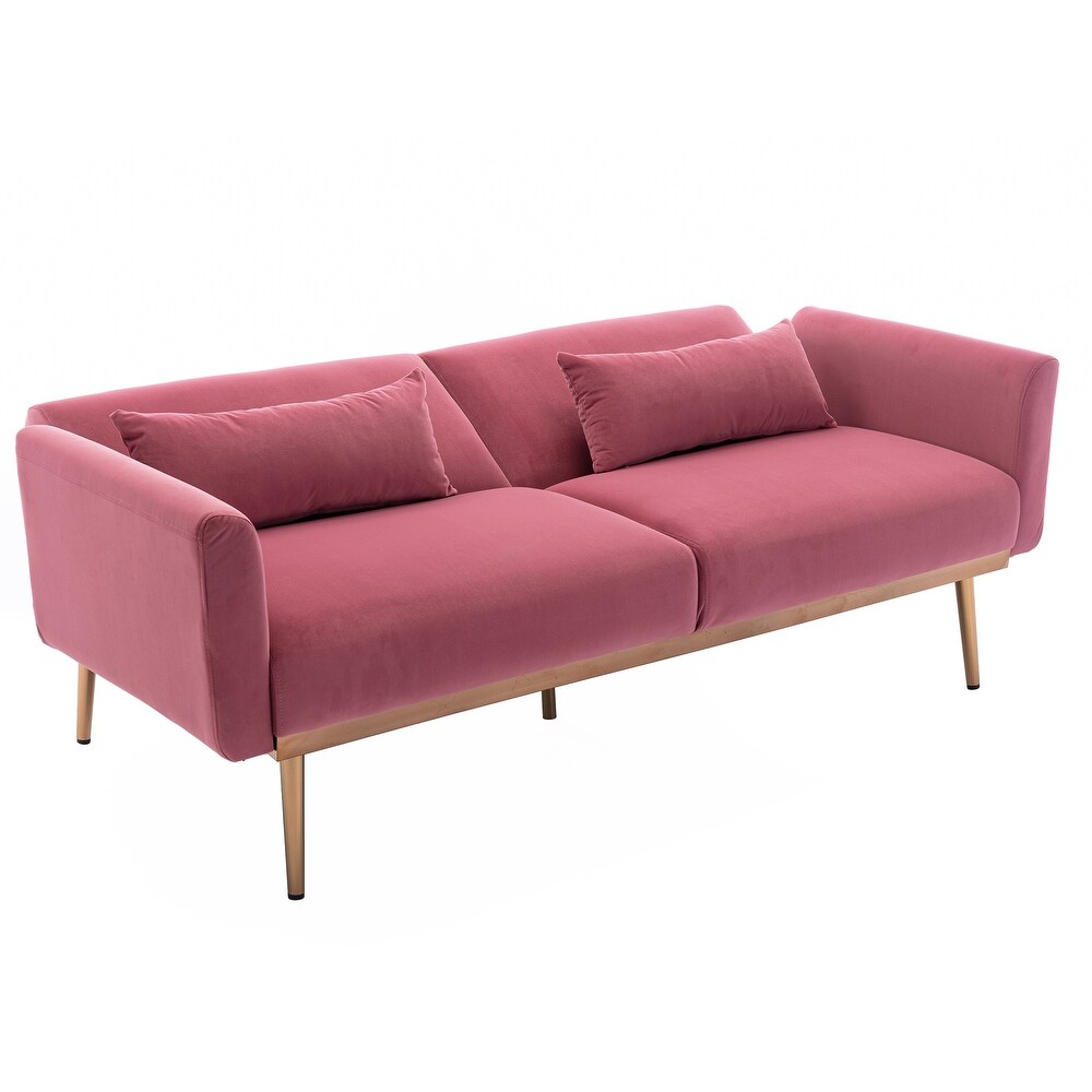 SOFA   Velvet Sofa   Accent sofa .Loveseat Sofa with Metal Feet