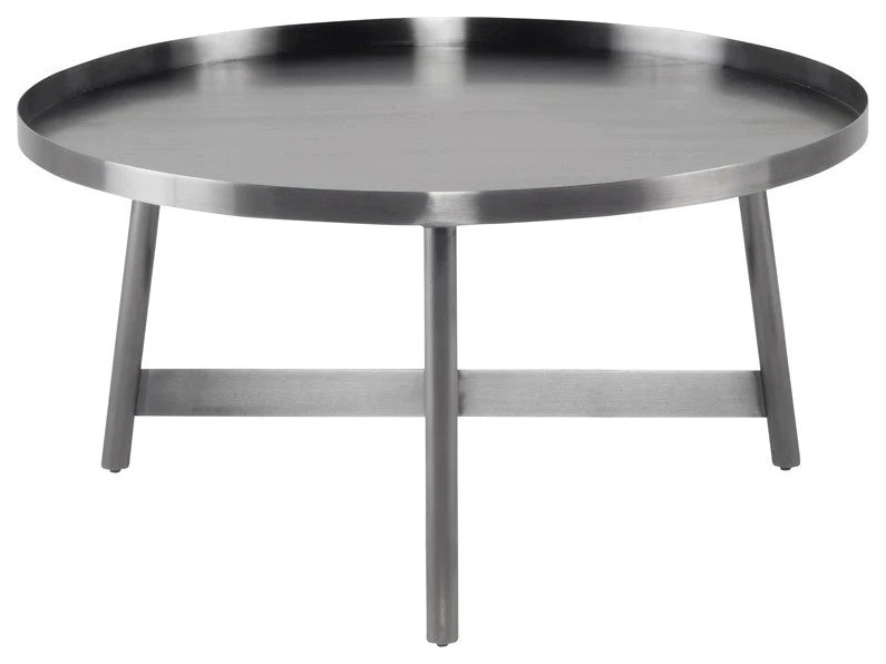 Jovi Graphite Coffee Table   Midcentury   Coffee Tables   by Rustic Home Furniture Deco  Houzz