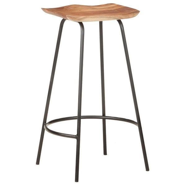 vidaXL Bar Stools 4 pcs Solid Acacia Wood - 15