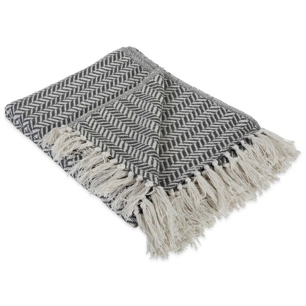 Herringbone Chevron Throw Blanket Design Imports