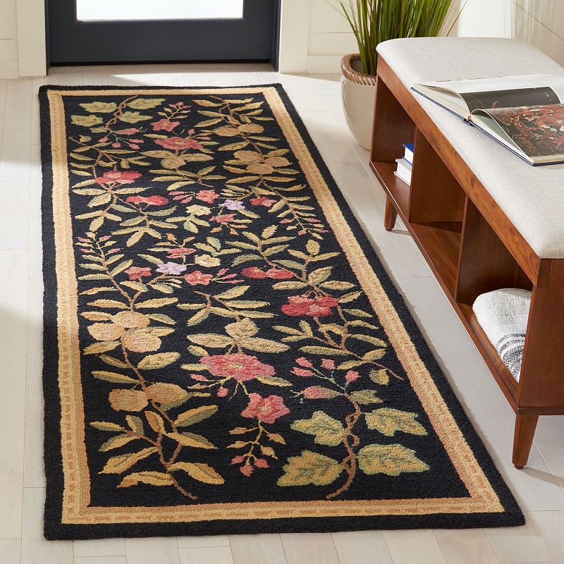 Safavieh Chelsea Blossom Framed Floral Wool Rug Runner - 2'6'' x 12'