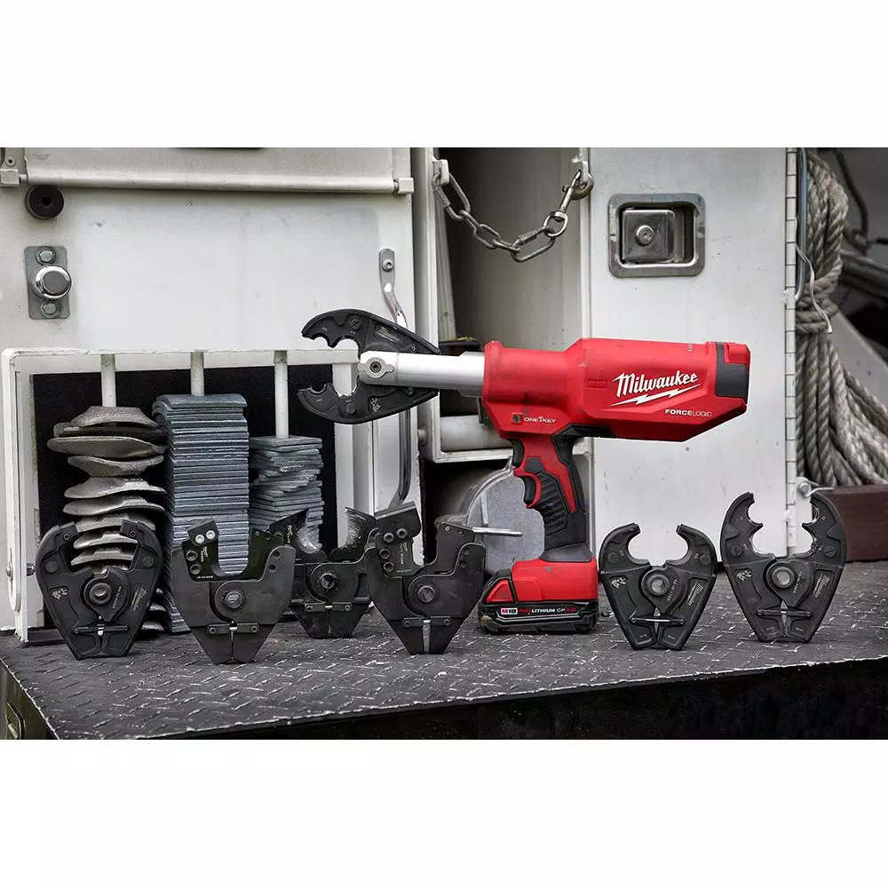 Milwaukee M18 18-Volt Lithium-Ion Cordless FORCE LOGIC 6-Ton Pistol Utility Crimping (Tool-Only) and#8211; XDC Depot