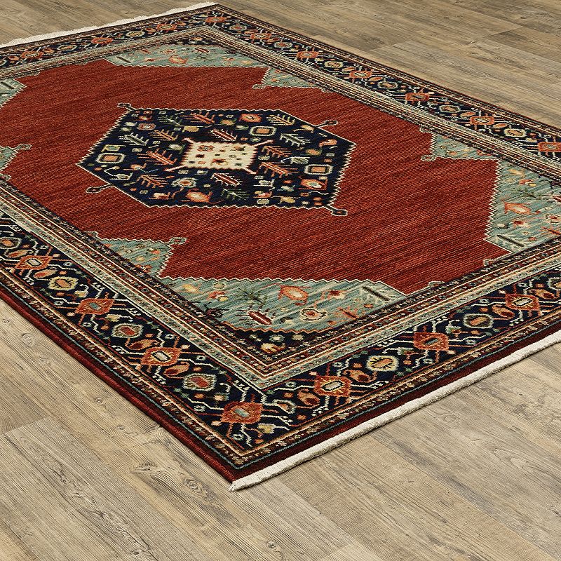 StyleHaven Linwood Southwest Medallion Fringed Area Rug