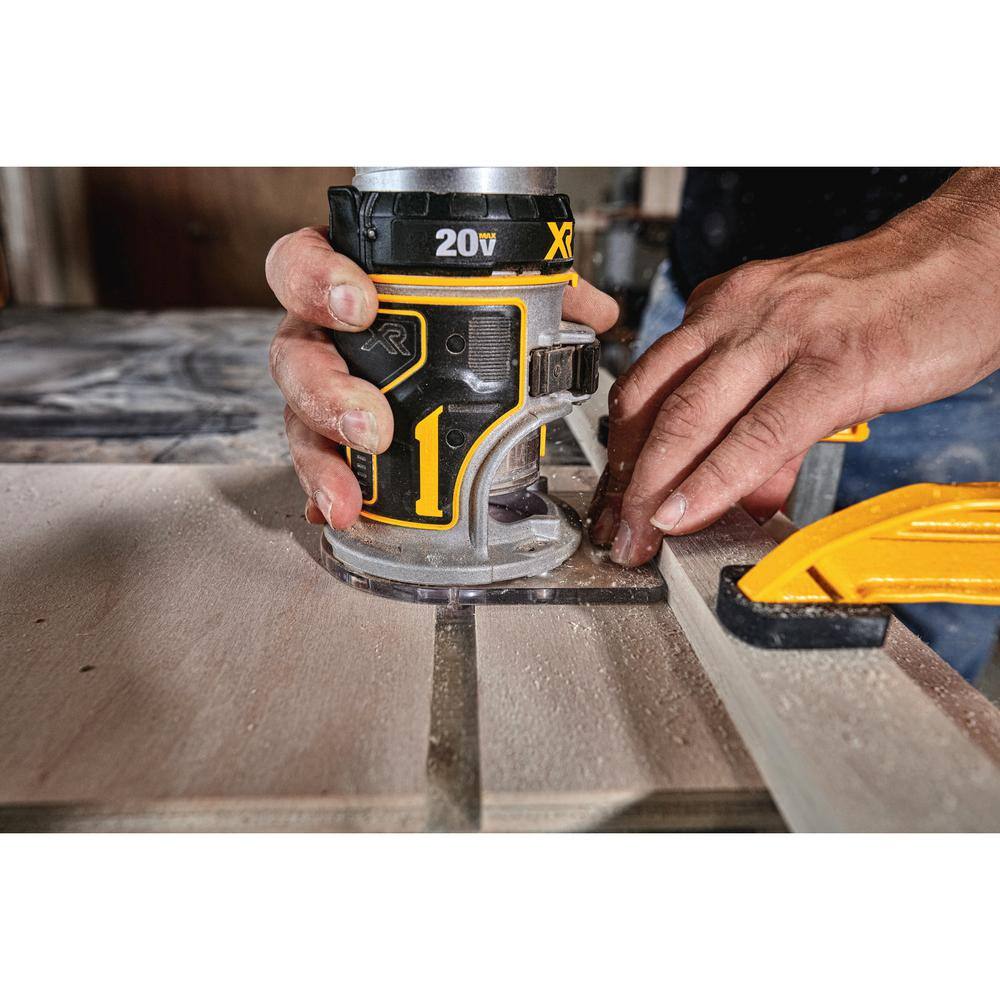 DW 20V MAX XR Lithium-Ion Cordless Brushless Router and 20V Compact Reciprocating Saw (Tools Only) DCW600BW387