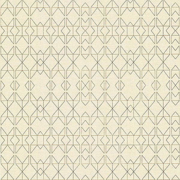 Paititi Gold Diamond Trellis Wallpaper from the Lustre Collection