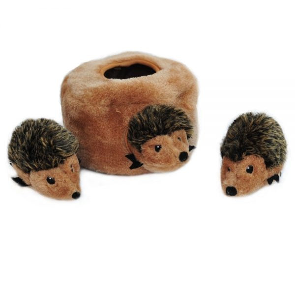 ZippyPaws Zippy Burrow Hedgehog Den Hide  Seek Puzzle Dog Toy