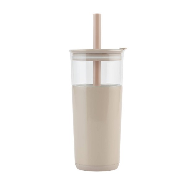 Reduce 20oz Aspen Vacuum Insulated Stainless Steel Glass Tumbler With Lid And Straw