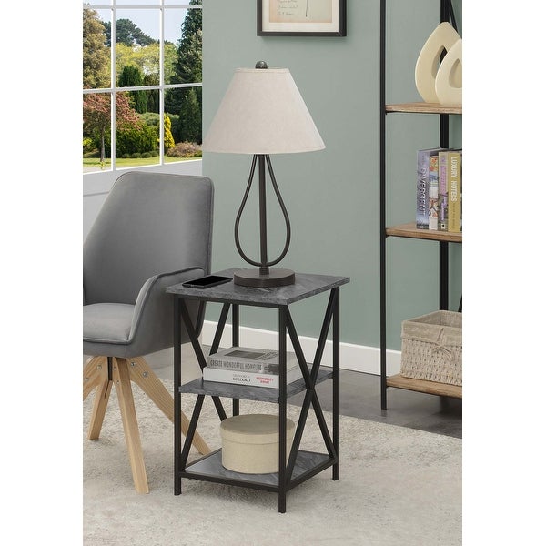 Carbon Loft Ehrlich 3 Tier End Table with Shelves