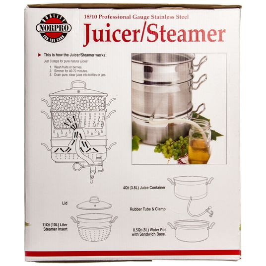 Norpro Krona Stainless Steel Steamer/Juicer