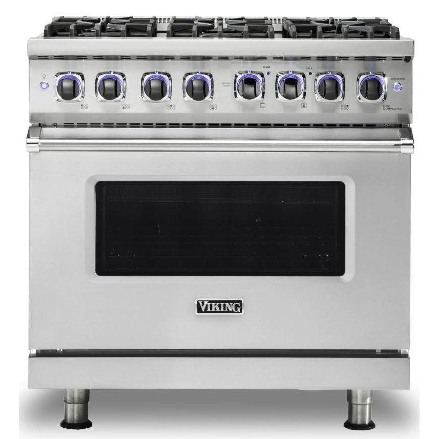 Viking 36-inch Freestanding Gas Range with Elevation Burners VGR7362-6BSS