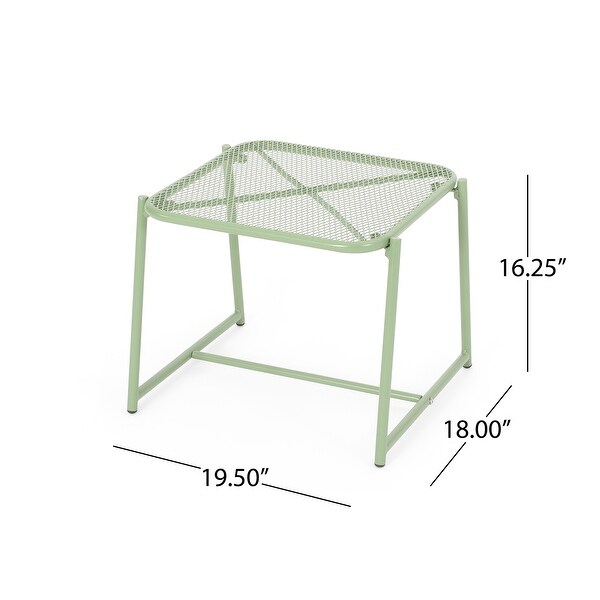 Bucknell Outdoor Iron Metal Mesh Side Table by Christopher Knight Home