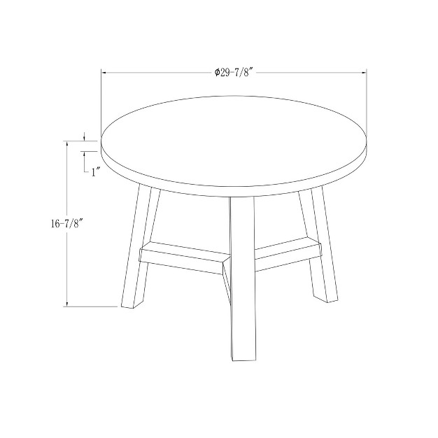 Modern Round Y Leg Coffee Table Saracina Home