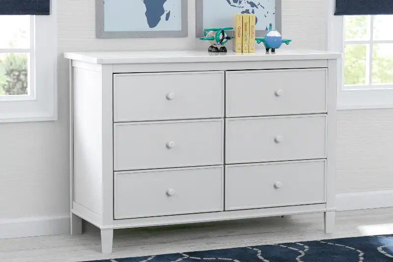 Haven White 6-Drawer Dresser