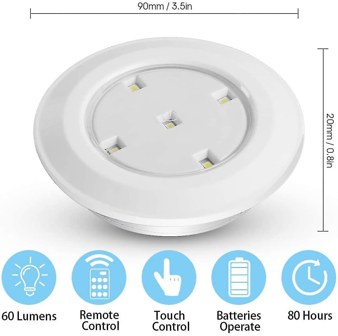 Wireless Led Puck S With Remote ， Ed S Compatible With Under